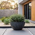 Respect Charcoal 51cm Green Earth Low Bowl Planter