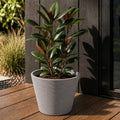 Respect Grey 30cm Green Earth Full Rim Planter