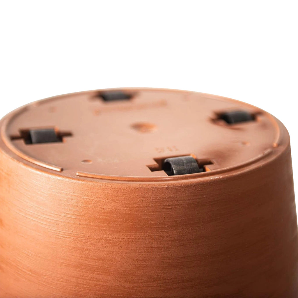 Respect Terracotta 40cm Lightweight Plastic Time Planter with Wheels