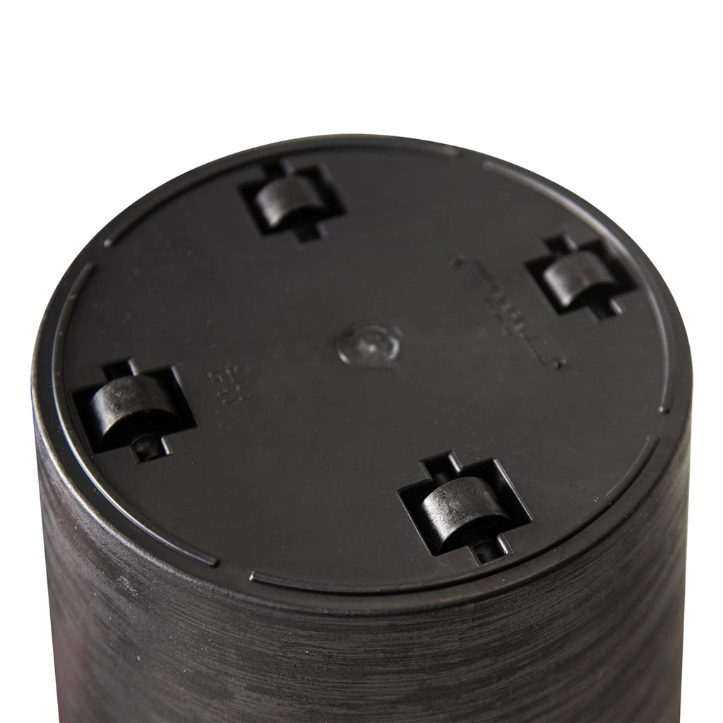 Respect Black 40cm Time Planter with Wheels