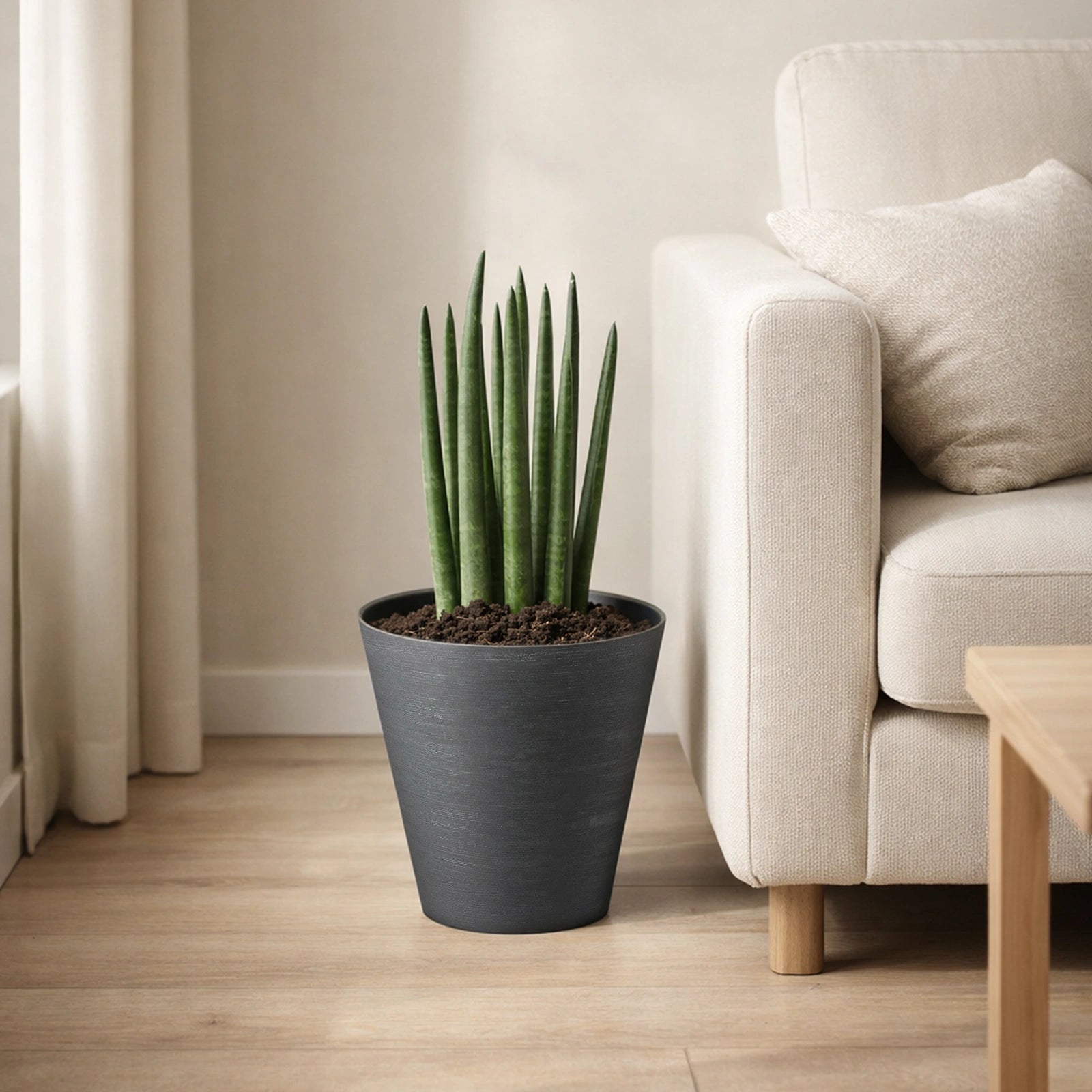 Respect Black 16cm Repot Self Watering Planter