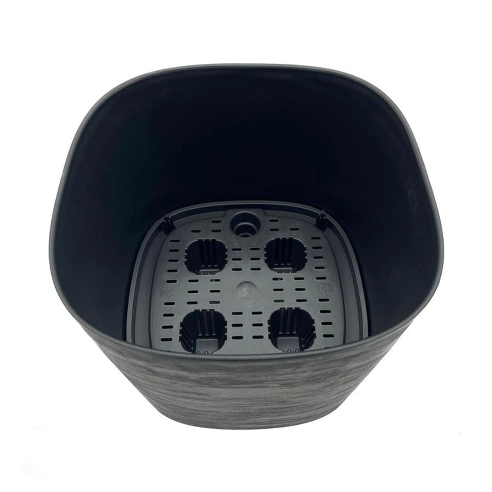 Respect Black 24cm Florence Self Watering Pot