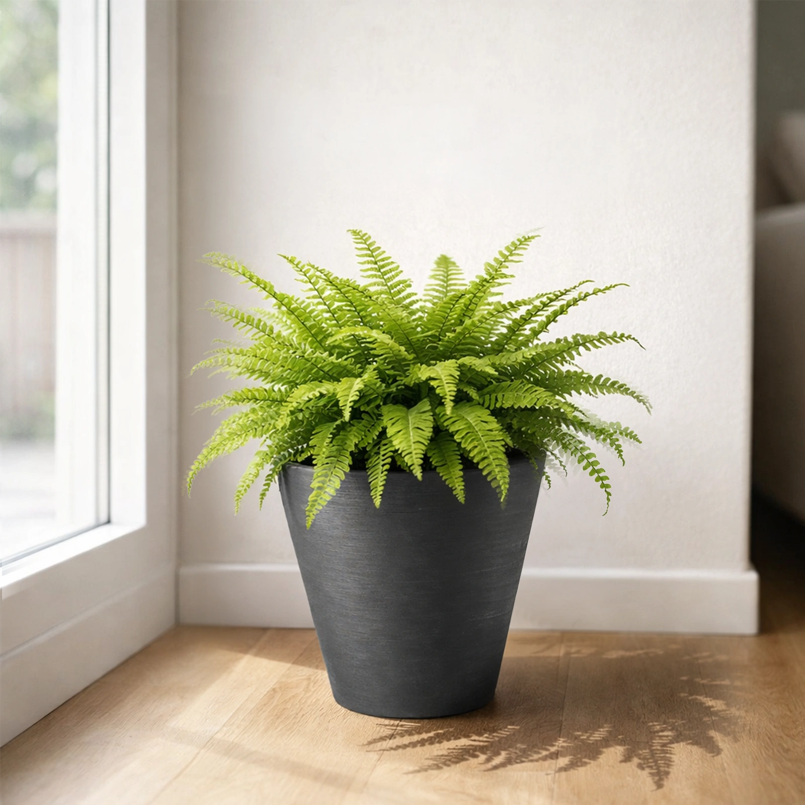 Respect Black 25cm Repot Self-Watering Planter