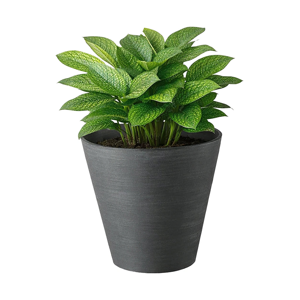 Respect Black 25cm Repot Self Watering Planter – medium black self watering repot planter for indoor plants and flowers