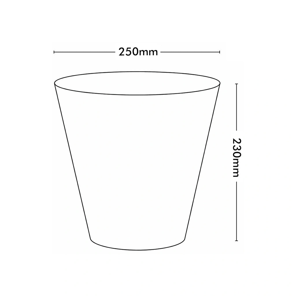 Respect Black 25cm Repot Self Watering Planter – medium black self watering repot planter for indoor plants and flowers