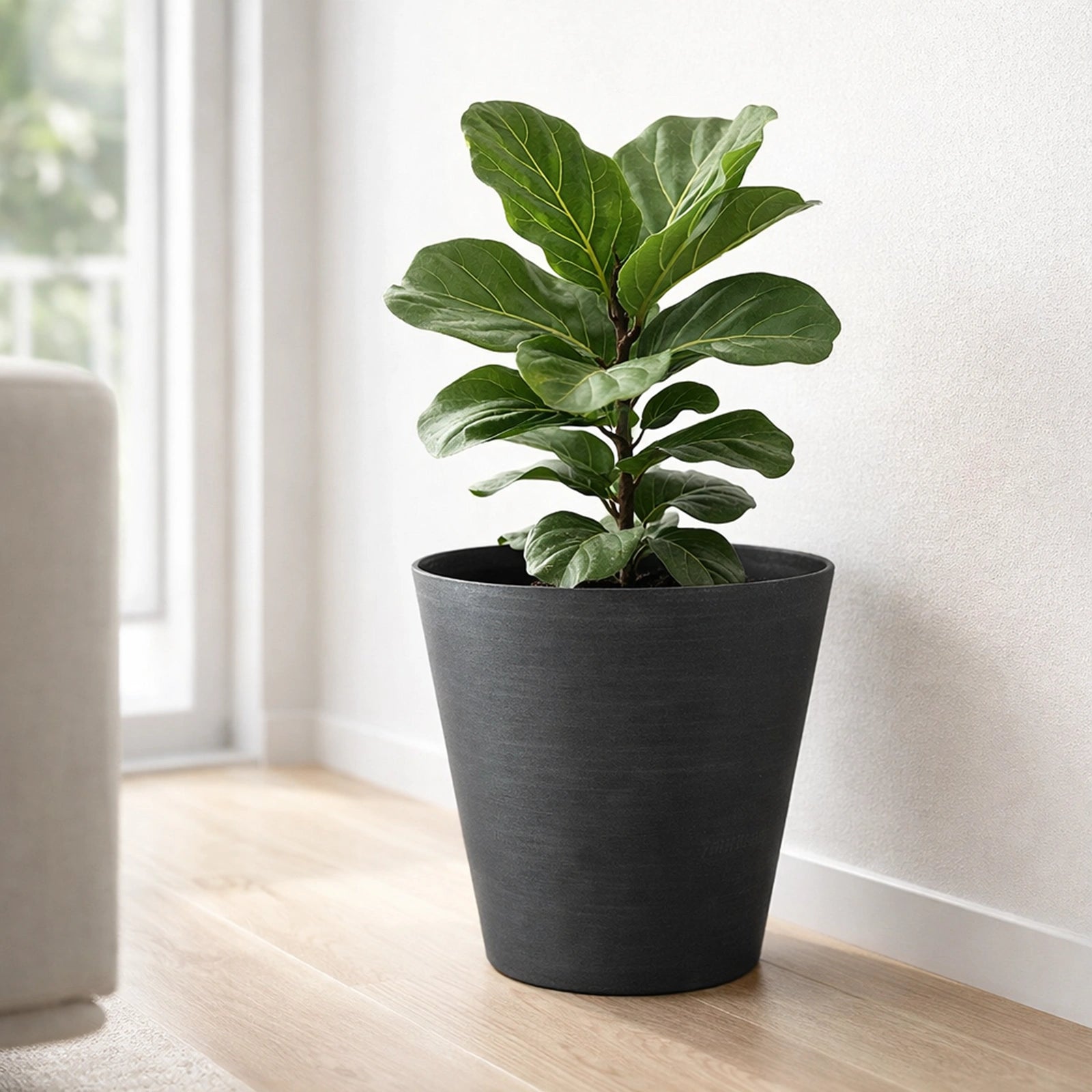 Respect Black 30cm Repot Self-Watering Planter