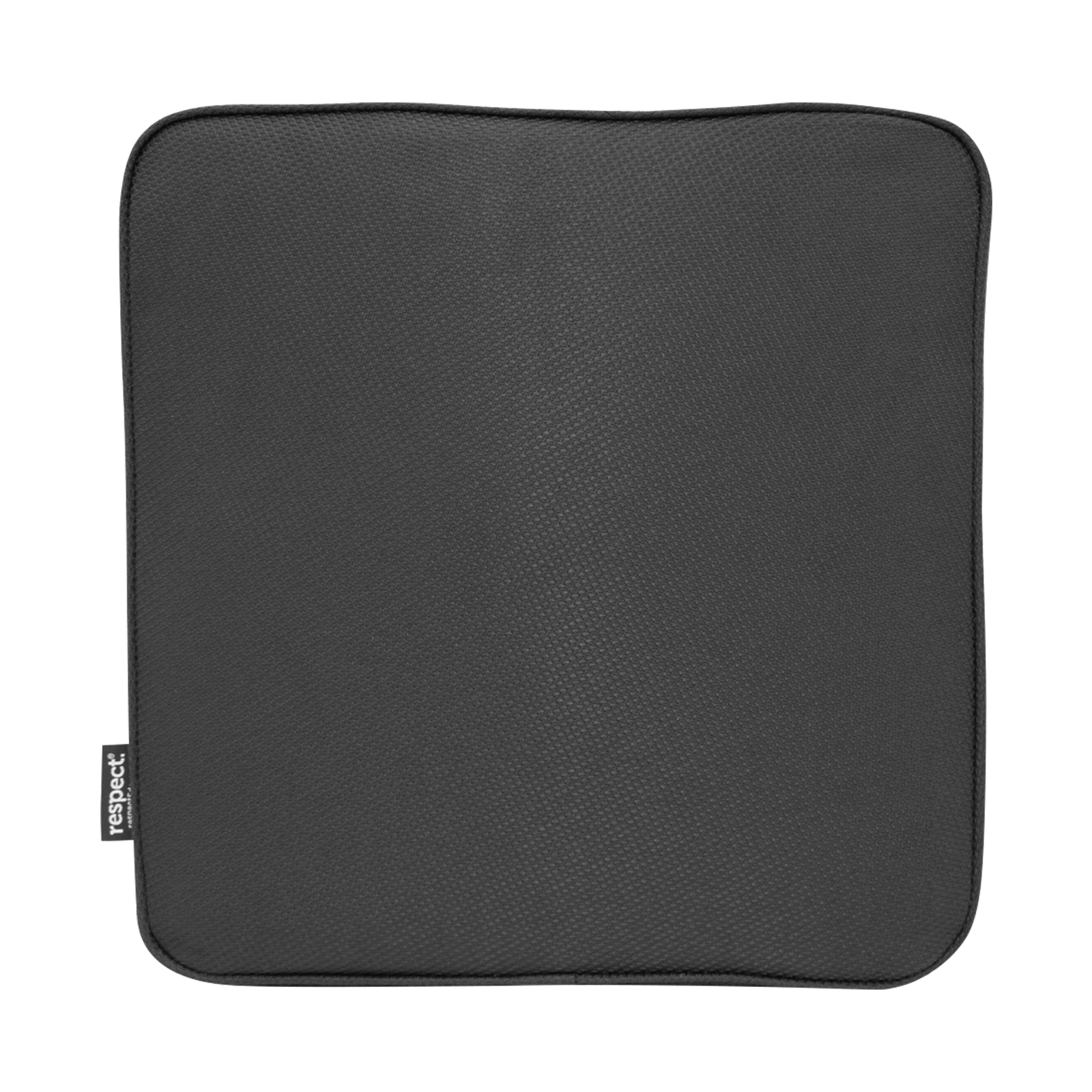 Respect Black 42cm Outdoor Square Cushion