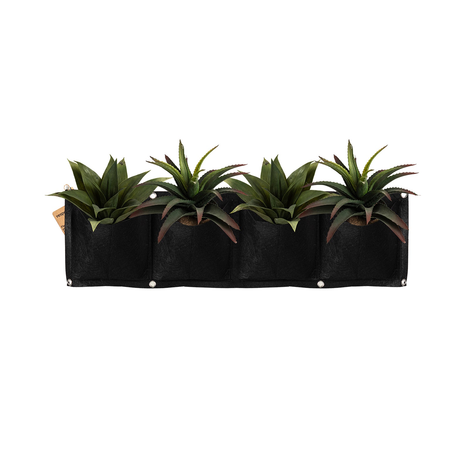 Respect Black 79cm 4-Pocket Horizontal Flexi Fabric Grow Bag