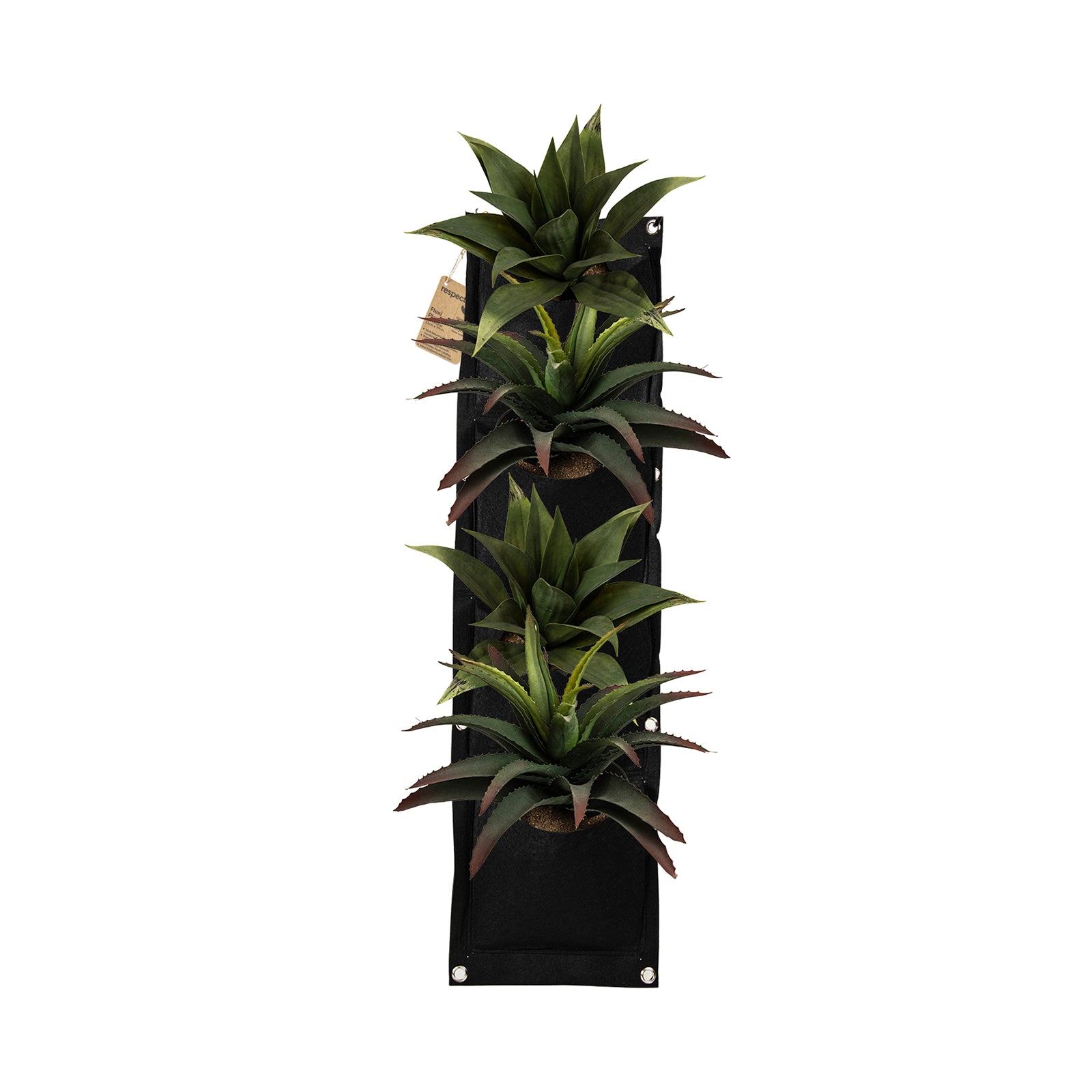 Respect Black 79cm 4-Pocket Vertical Flexi Fabric Grow Bag