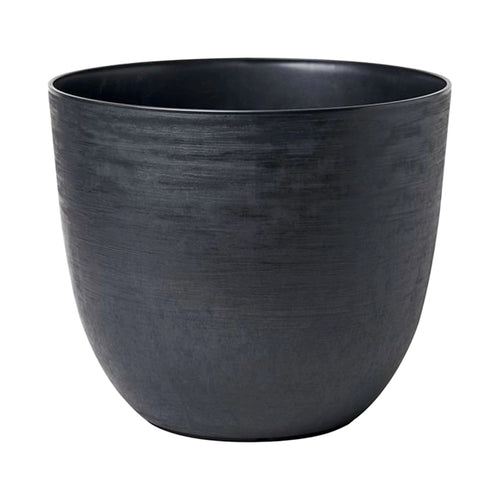 Respect Black 58cm Milano Self Watering Planter – extra large black self watering planter for patio and garden displays