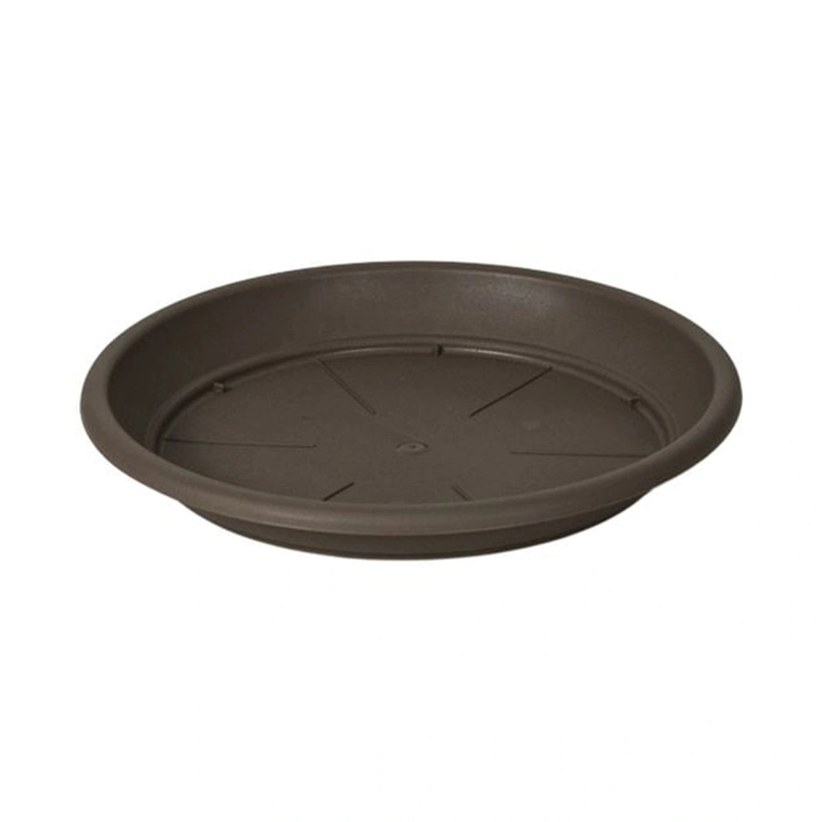 Respect Brown 26cm Cylinda Saucer – plastic brown pot saucer drip tray for garden and indoor planters