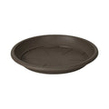 Respect Brown 35cm Cylinda Saucer – medium brown plastic drip tray saucer for garden pots and planters