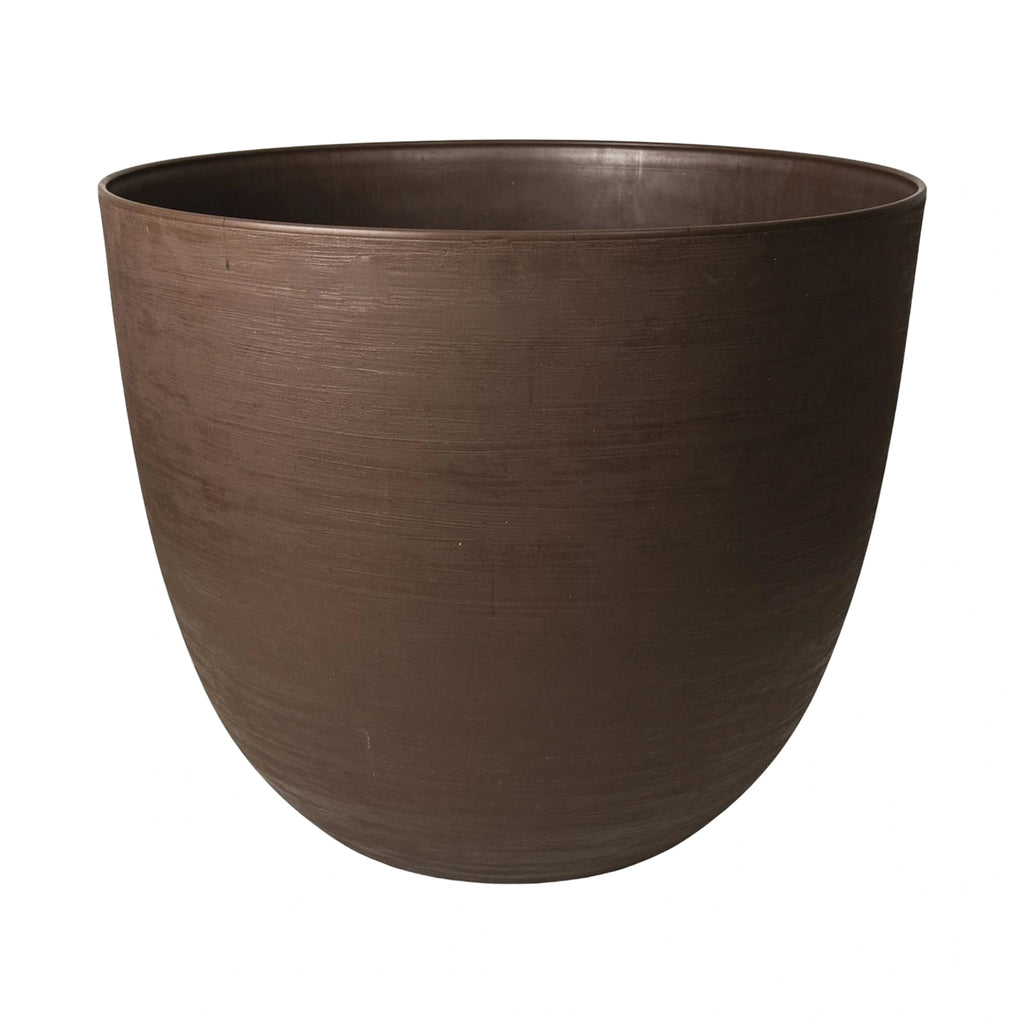 Respect Brown 38cm Milano Self Watering Planter – terracotta-look self watering window box for balcony and patio plants