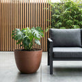 Respect Brown 48cm Terracotta Milano Self Watering Planter – large lightweight terracotta-look self watering outdoor planter