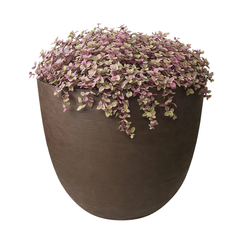 Respect Brown 48cm Milano Self Watering Planter – large brown self watering planter for outdoor balconies and windowsills