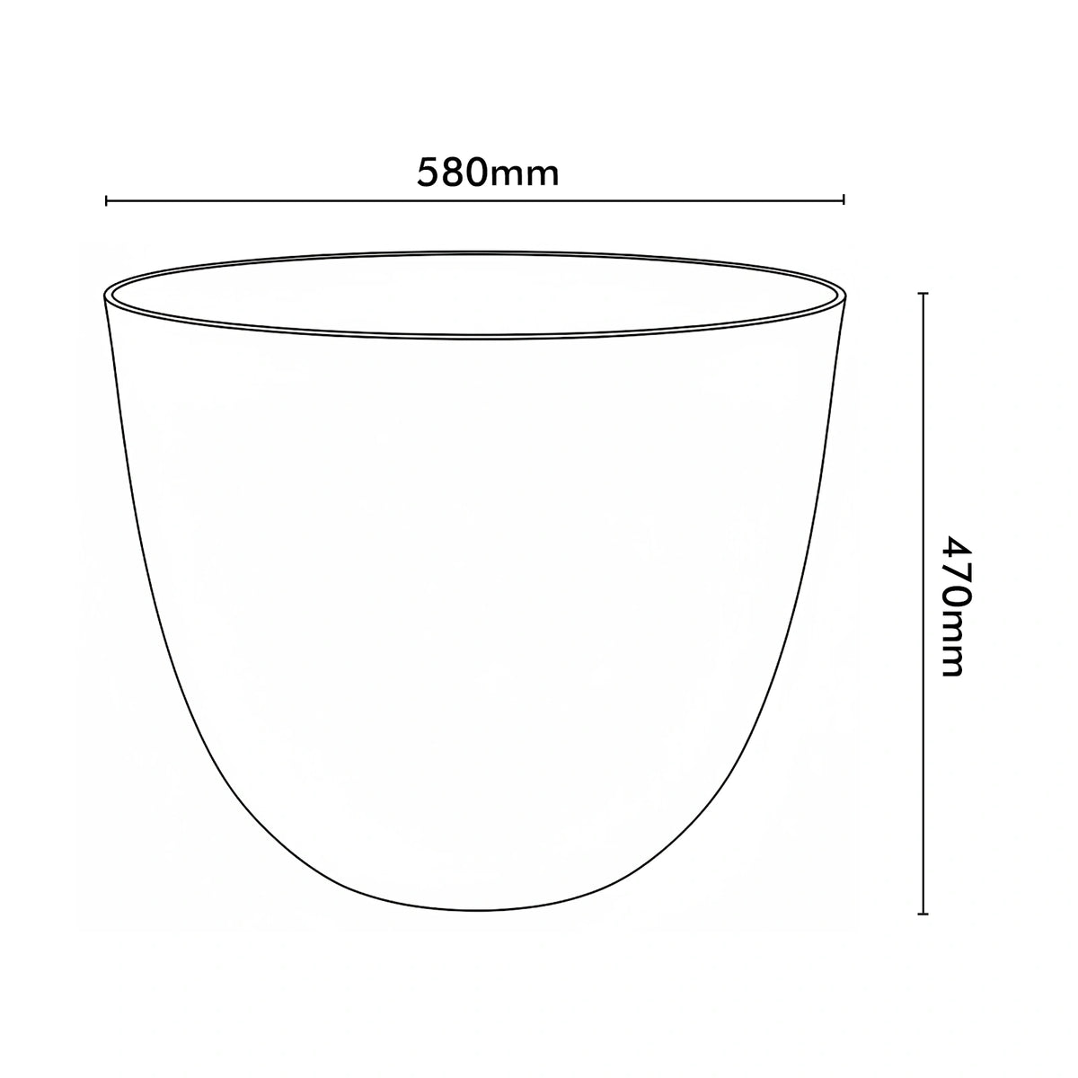 Respect Brown 58cm Milano Self Watering Planter – extra large brown self watering planter for outdoor garden displays
