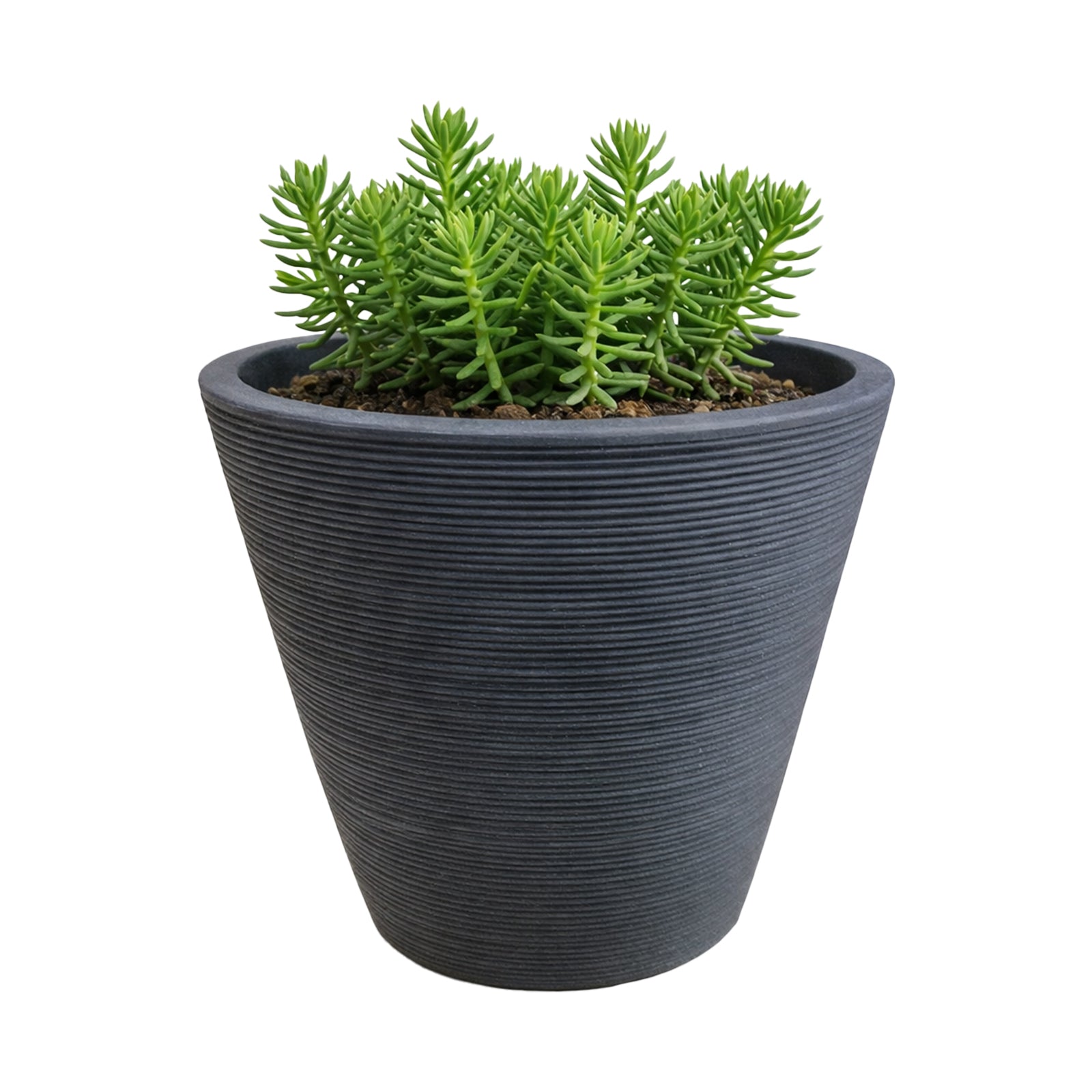 Respect Charcoal 15cm Green Earth Planter
