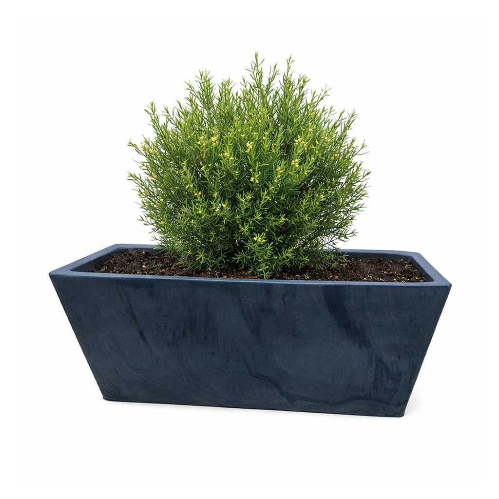 Respect Charcoal 25cm Green Earth Trough Planter