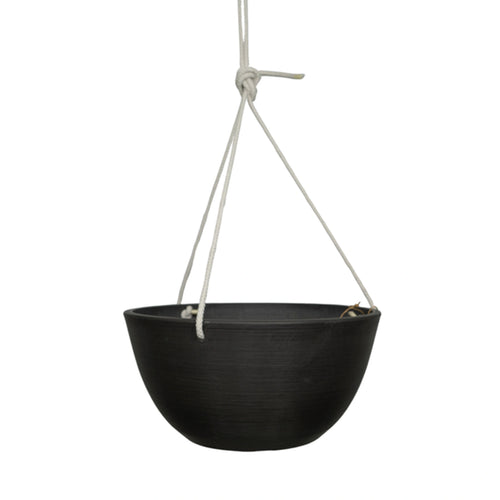 Respect Charcoal 31cm Green Earth Hanging Planter