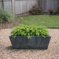 Respect Charcoal 35cm Green Earth Trough Planter