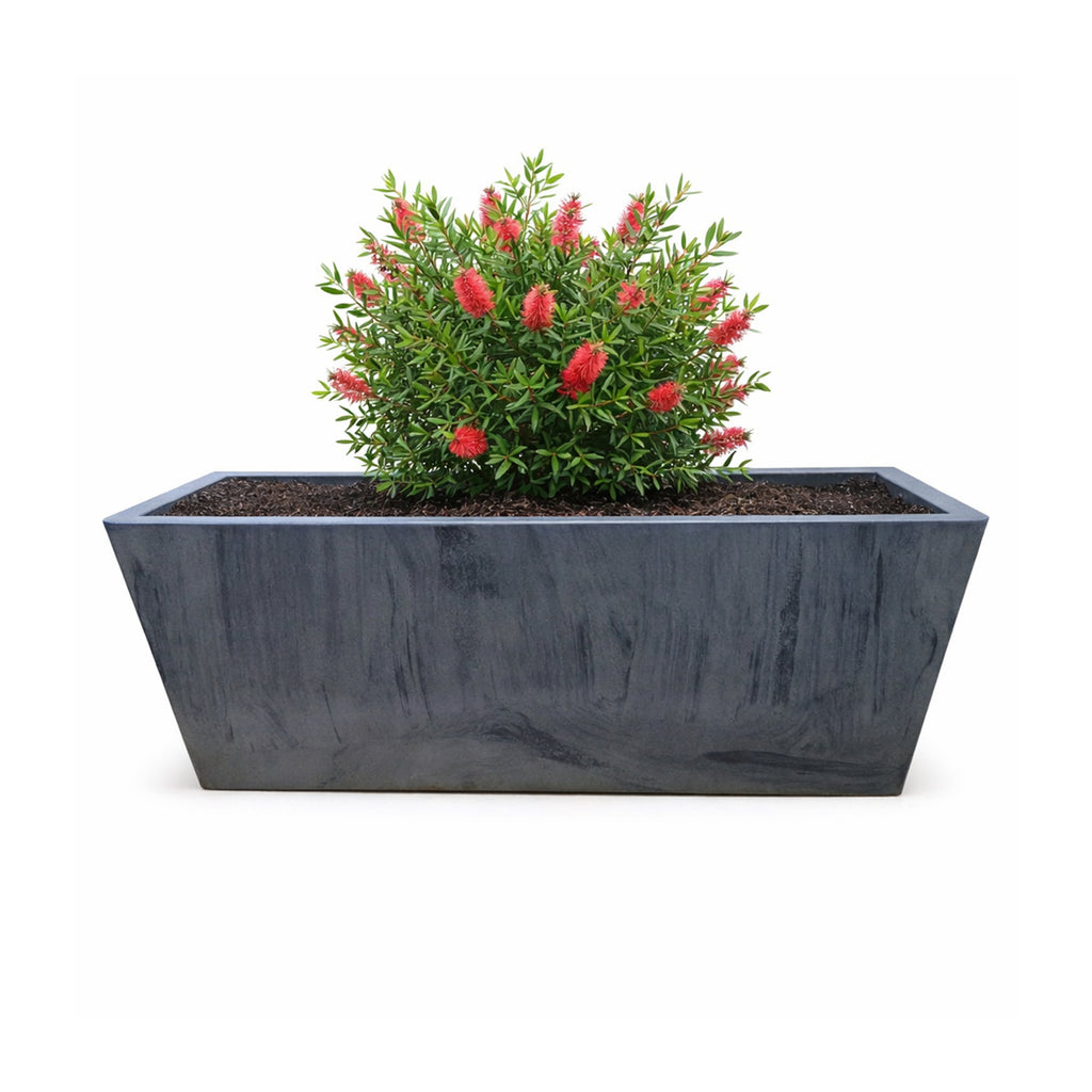 Respect Charcoal 35cm Green Earth Trough Planter