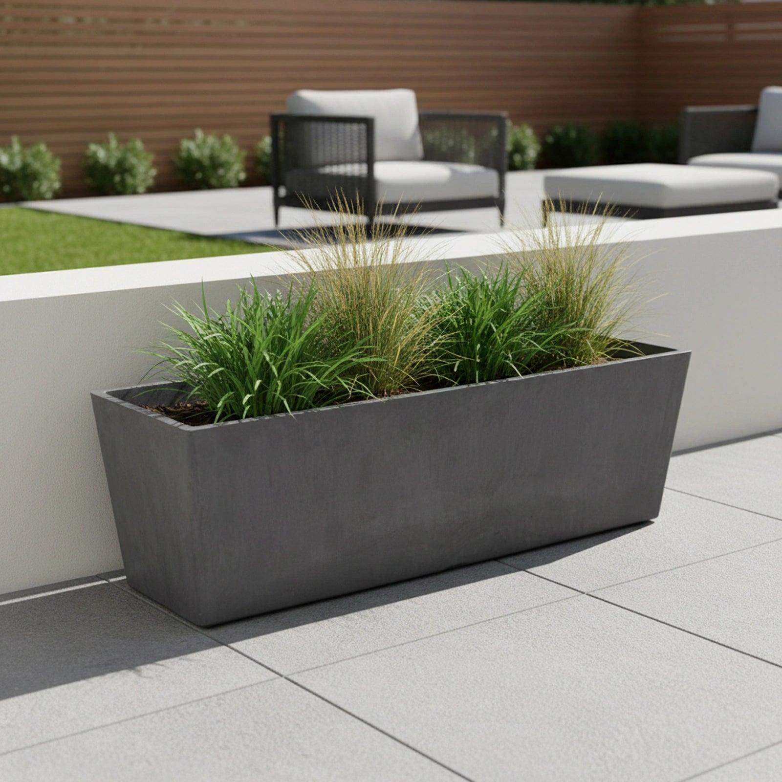 Respect Dark-Grey 65cm Green Earth Trough