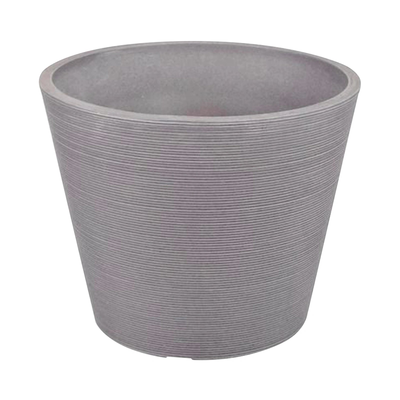 Respect Grey 30cm Green Earth Full Rim Planter
