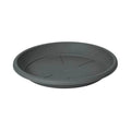 Respect Grey 45cm Cylinda Saucer – large grey plastic drip tray saucer for outdoor garden planters