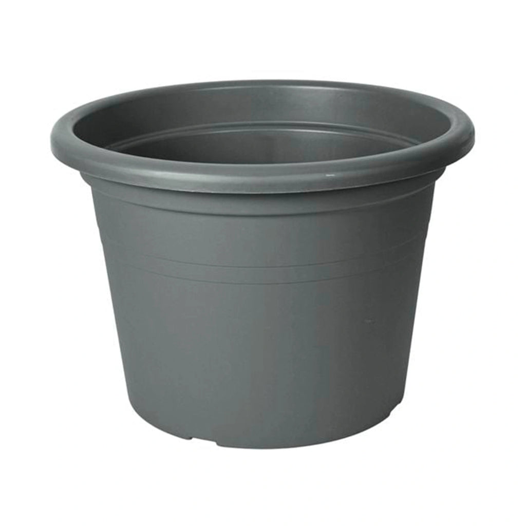 Respect Grey 60cm Cylinda Planter – jumbo grey plastic cylinder outdoor planter for trees and large garden plants