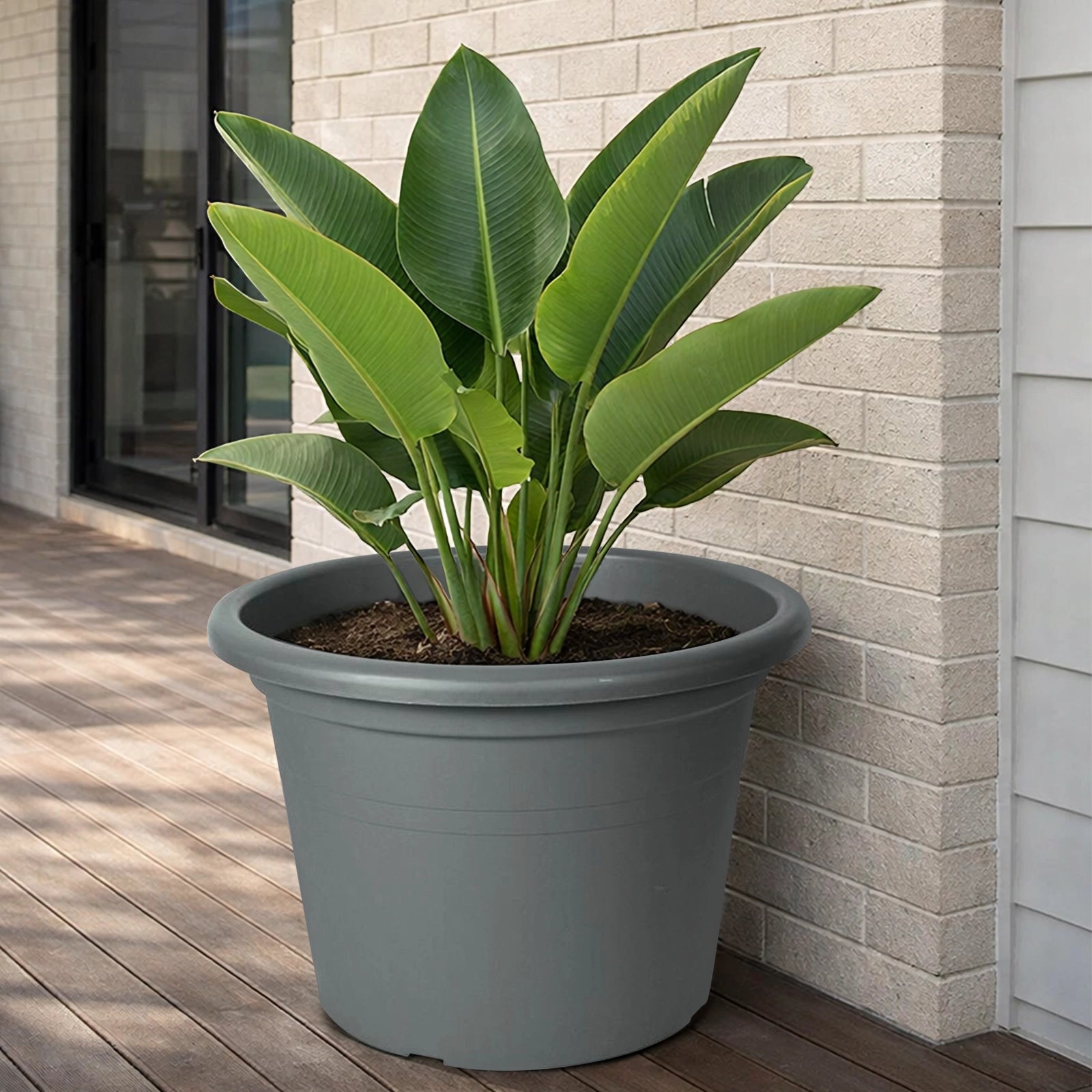 Respect Grey 60cm Cylinda Planter