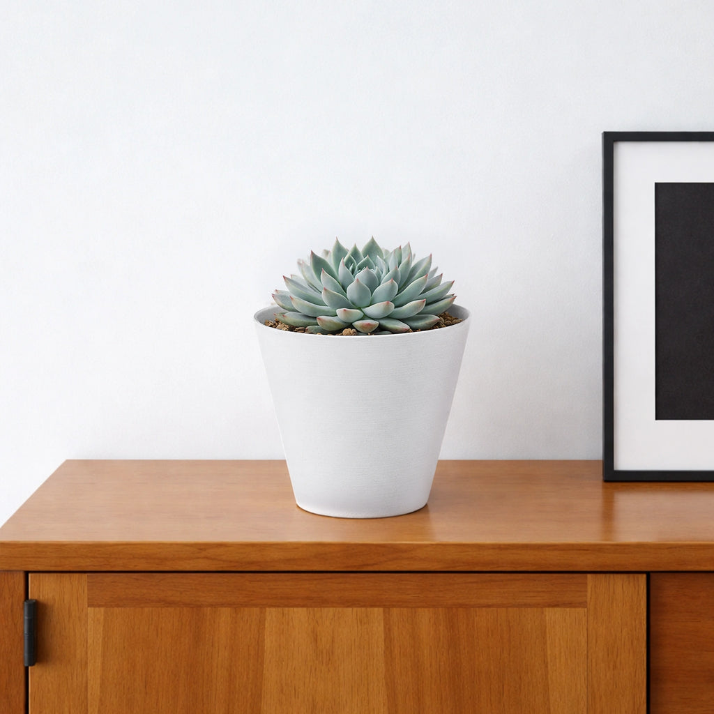 Respect White 16cm Repot Self Watering Planter