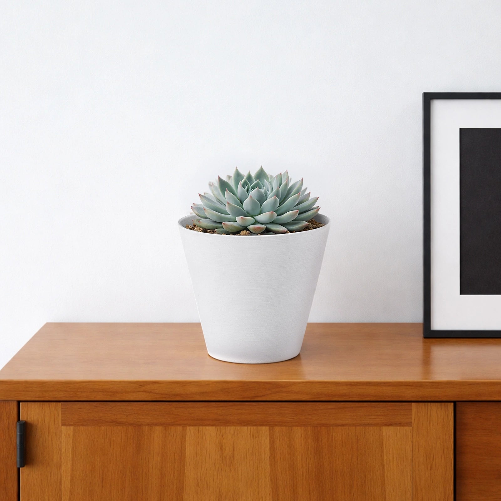 Respect White 16cm Repot Self Watering Planter