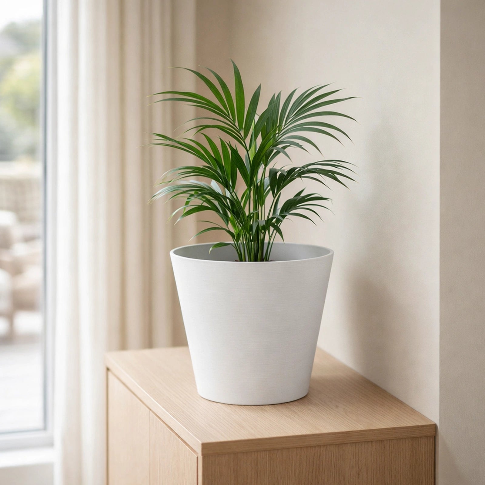 Respect White 25cm Repot Self Watering Planter