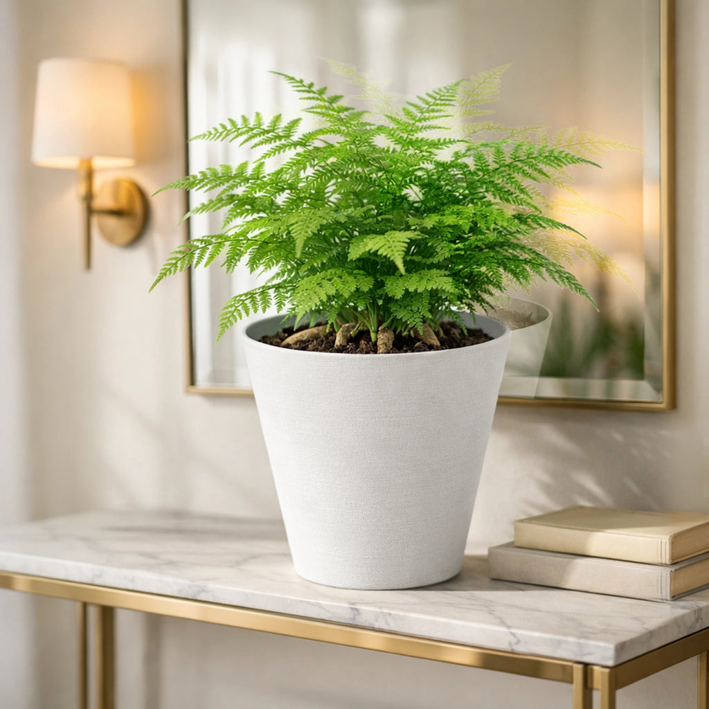 Respect White 30cm Repot Self Watering Planter