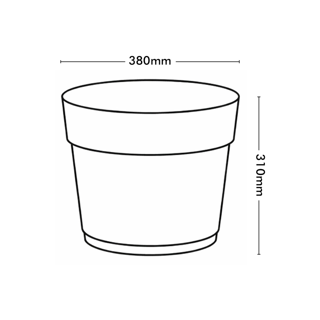 Respect White 38cm Cloud Bloom Self Watering Pot – cloud white modern self watering planter for indoor plants