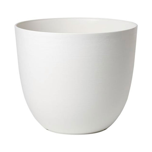 Respect White 38cm Milano Self Watering Planter – modern white self watering window box for balcony and patio plants