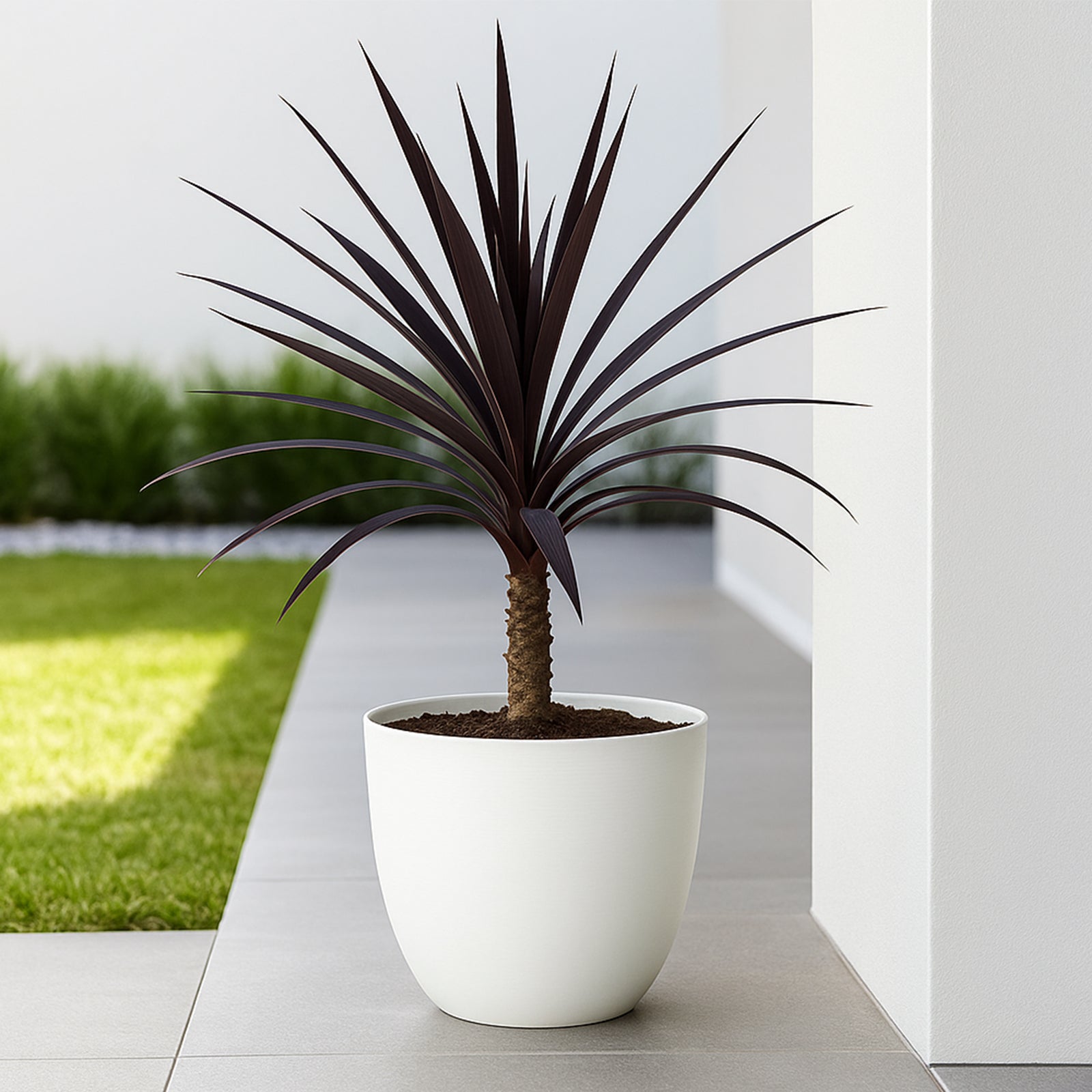 Respect White 38cm Milano Self Watering Planter