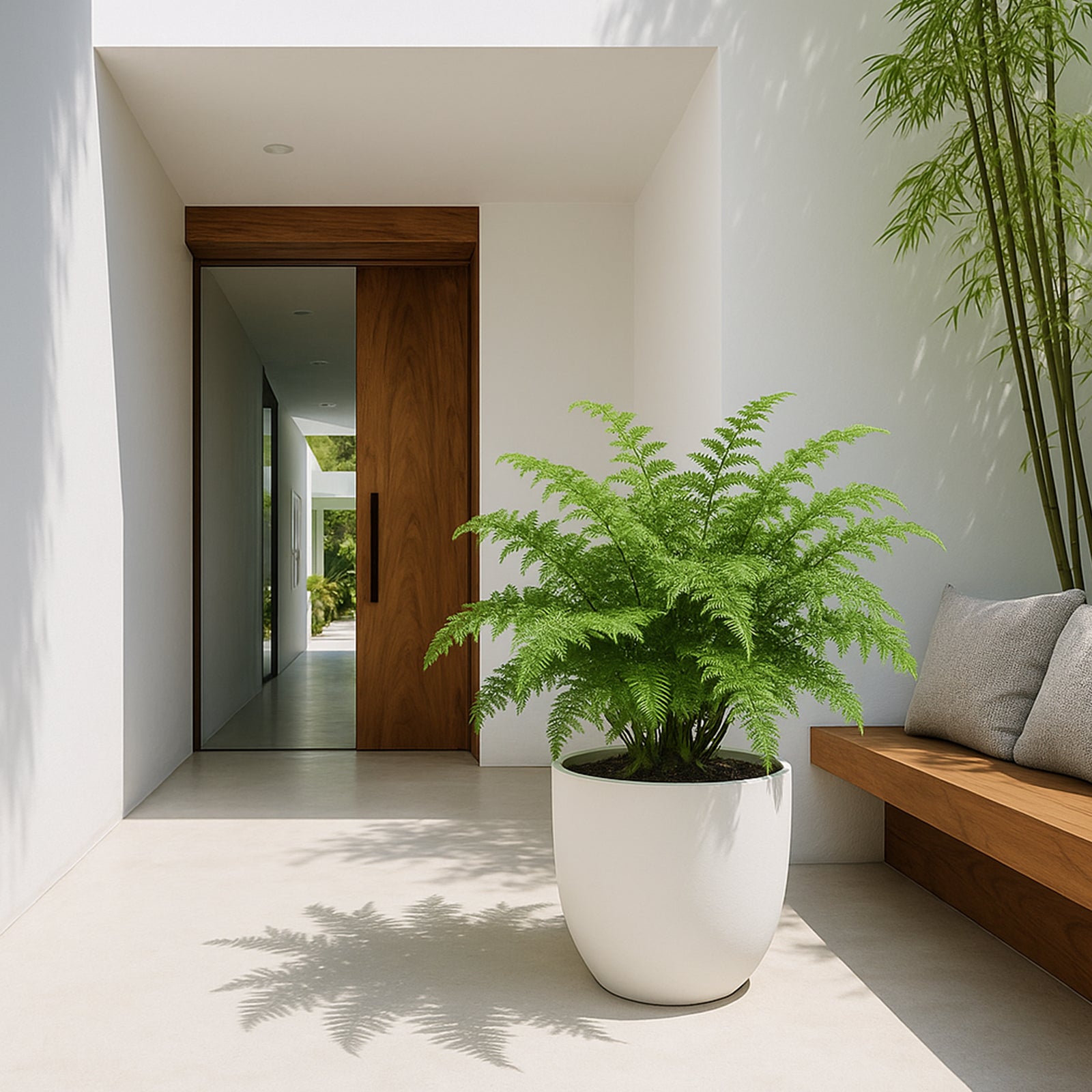 Respect White 58cm Milano Self Watering Planter