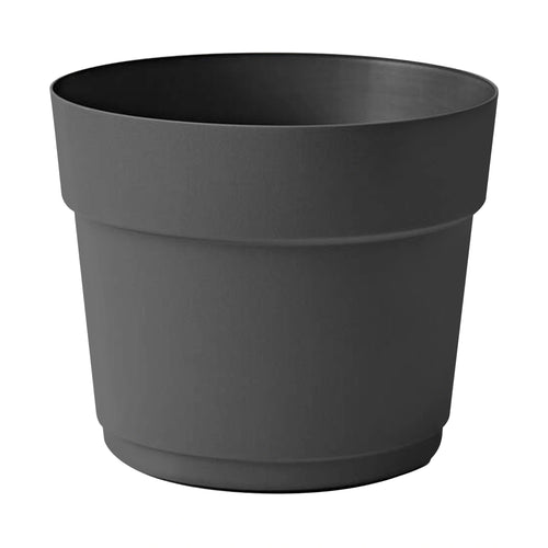 Respect Ash 24cm Bloom Self Watering Plastic Pot – modern ash grey self watering pot for indoor plants and succulents