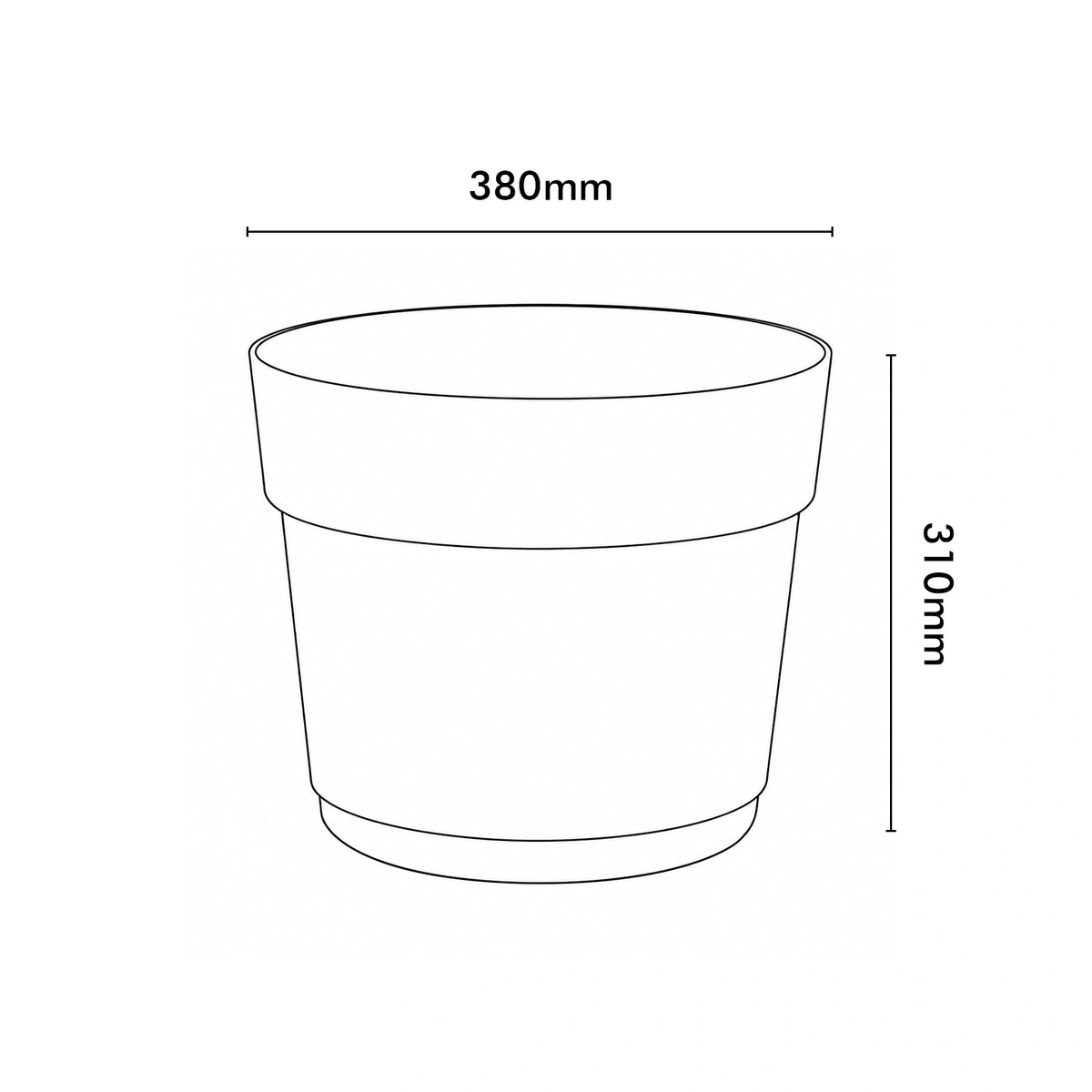 Respect Ash 38cm Bloom Self Watering Plastic Pot – large ash self watering planter for indoor and balcony plants
