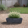 Respect Charcoal 25cm Green Earth Trough Planter – eco-friendly charcoal recycled plastic trough planter for herbs and flowers.