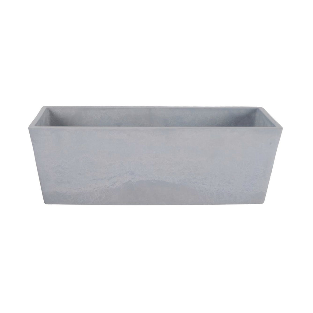 Respect Grey 25cm Green Earth Trough Planter – recycled plastic grey trough planter for herbs and garden beds.