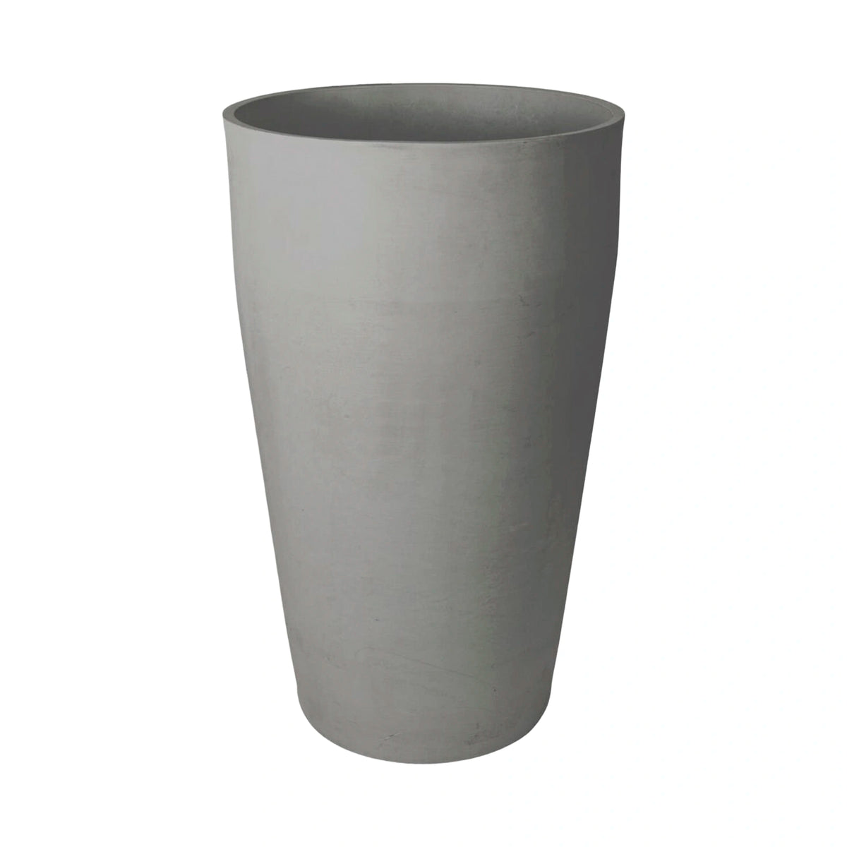 Respect Light Grey 55cm Green Earth Tall Cylinder Planter – eco-friendly light grey tall cylinder planter for modern garden displays.