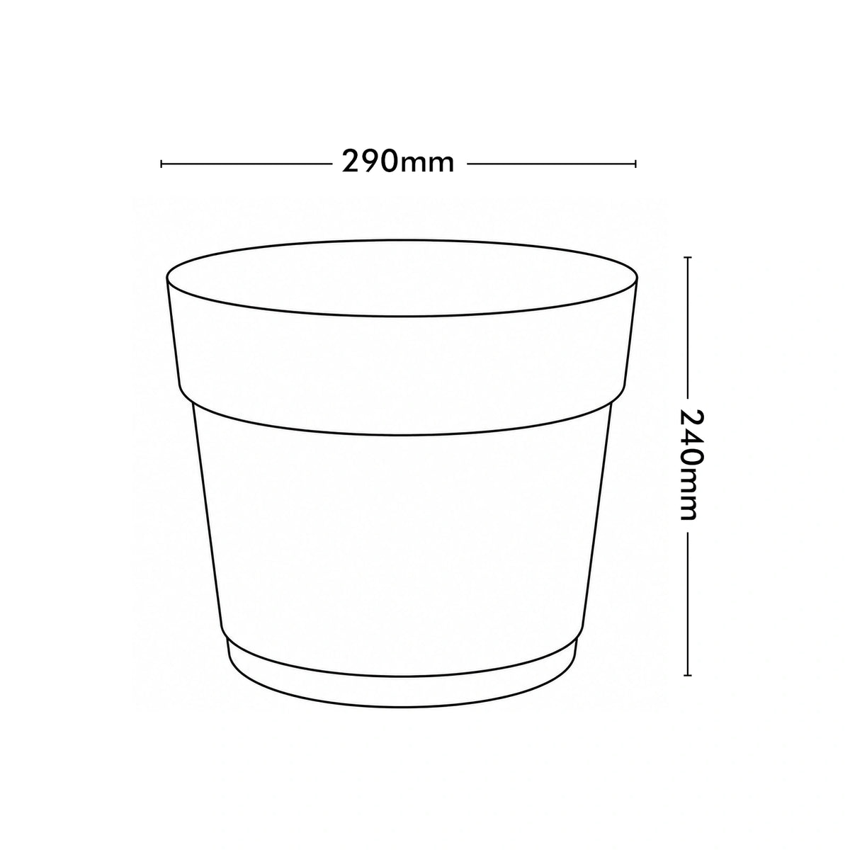 Respect White 29cm Cloud Bloom Self Watering Pot – medium cloud white self watering planter for indoor and balcony plants.