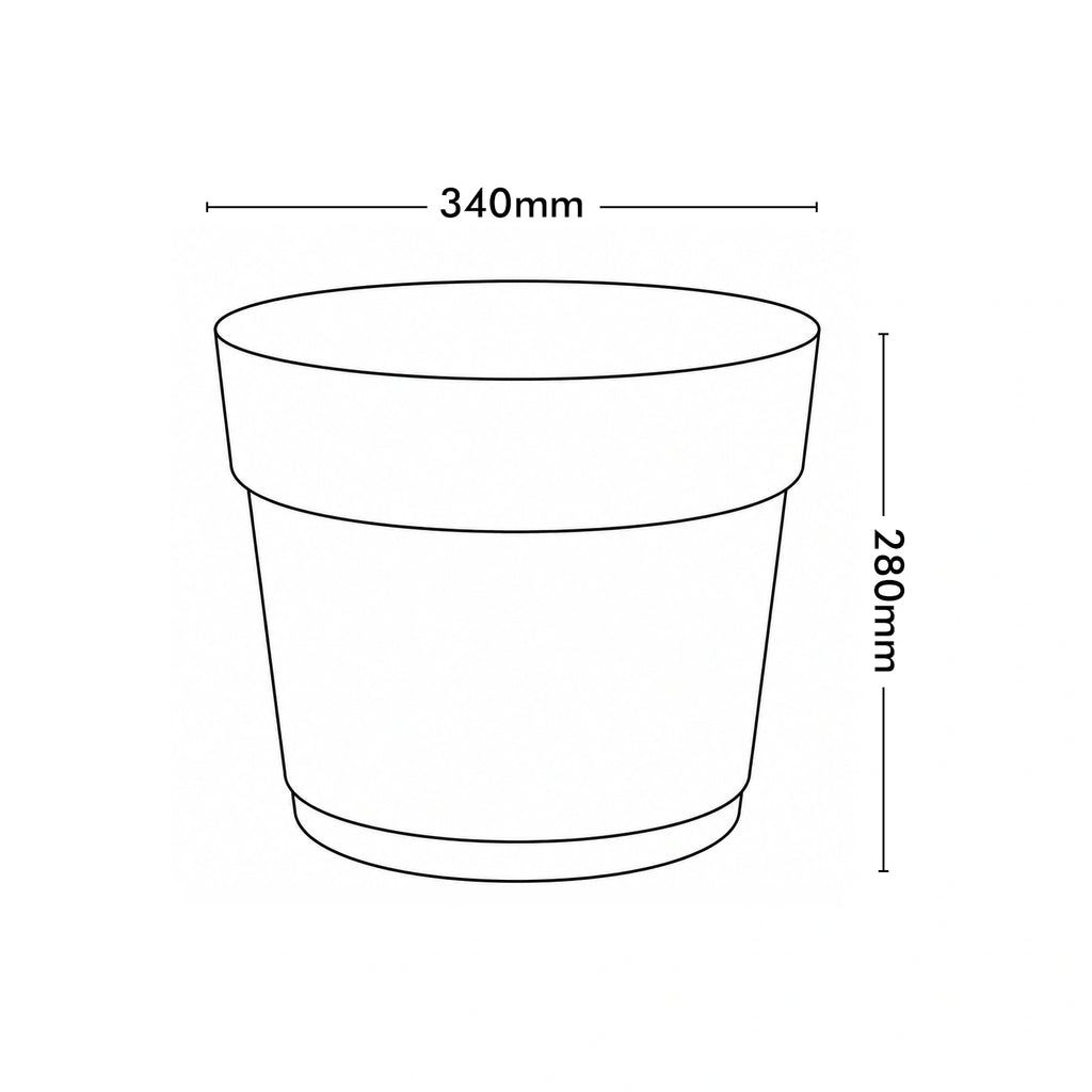 Respect White 34cm Cloud Bloom Self Watering Pot – large cloud white self watering pot for indoor plants and flowers.