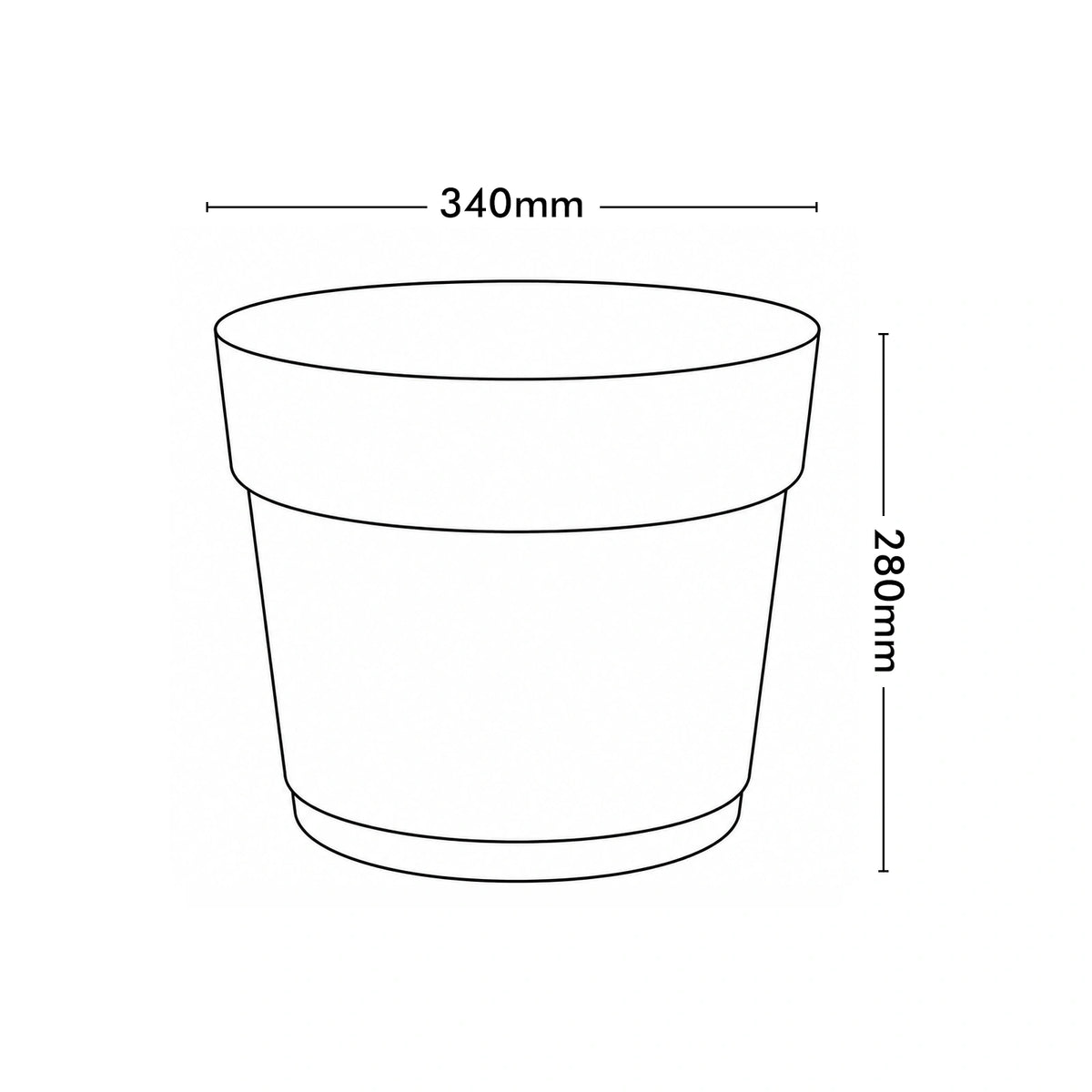 Respect White 34cm Cloud Bloom Self Watering Pot – large cloud white self watering pot for indoor plants and flowers.